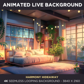 Harmony Hideaway Animated Stream Background