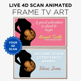 Personalised Pregnancy Scan Animated TV Art