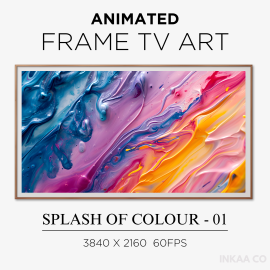 Splash of Colour 01 Animated Watercolour Frame TV Art