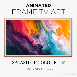 Splash of Colour 02 Animated Watercolour Frame TV Art