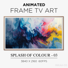 Splash of Colour 03 Animated Watercolour Frame TV Art