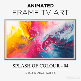 Splash of Colour 04 Animated Watercolour Frame TV Art